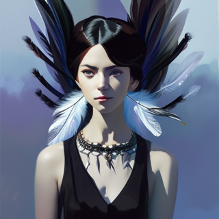 Listia Digital Collectible: Goth Feather Fairy