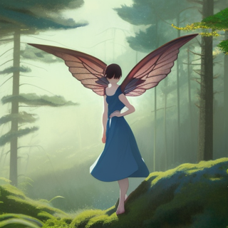 Listia Digital Collectible: Fairy in the misty forest