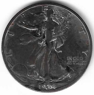 1934 Walking Liberty Half Dollar