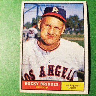 1961 - TOPPS BASEBALL CARD NO. 508 - ROCKY BRIDGES - ANGELS