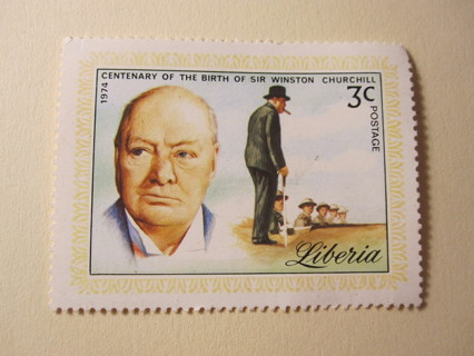 Liberia / Winston Churchill 3c Stamp - Uncancelled