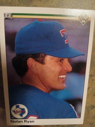 1990 UPPER DECK NOLAN RYAN TEXAS RANGERS BASEBALL CARD# 544