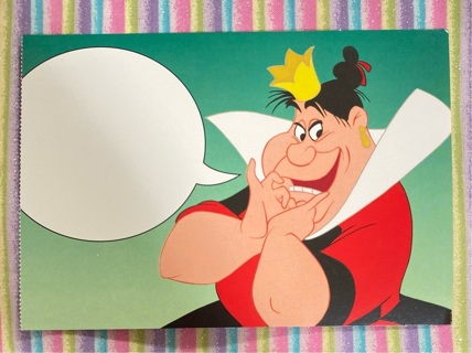 Disney Villains Queen of Hearts Postcard