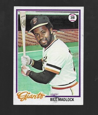 1978 TOPPS BILL MADLOCK #410