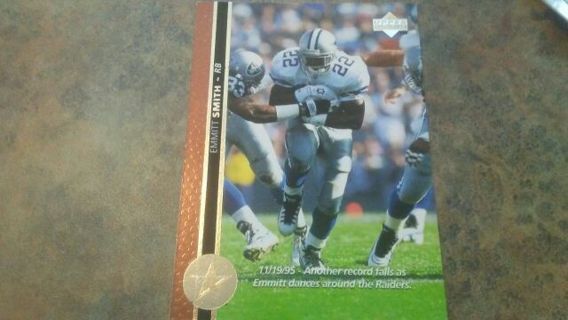 1996 UPPER DECK EMMITT SMITH DALLAS COWBOYS FOOTBALL CARD# 158