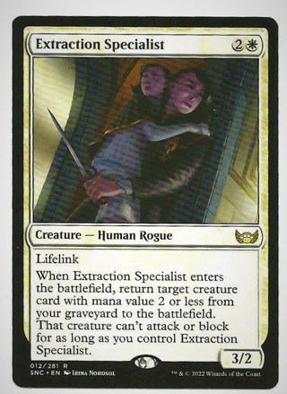 MTG Extraction Specialist Streets of New Capenna 012/281 Regular Rare New
