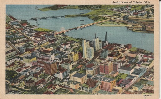 Vintage Used Postcard: 1957 Toledo, Ohio
