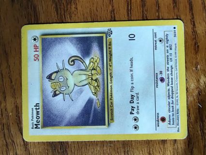 Pokemon Jungle Set Meowth 56/64 #1