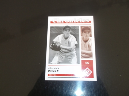 mlb  2023 Panini Chronicles    Johnny Pesky   card  #  22   Boston Red Sox 