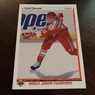 1990-91 Upper Deck - [Base] #459 World Junior Champions - Scott Thornton