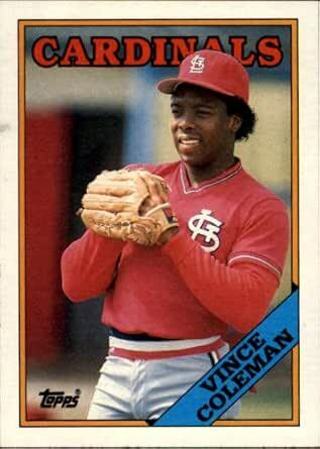 Vince Coleman 1988 Topps St. Louis Cardinals