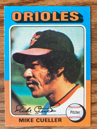 1975 Topps Mike Cueller baseball card 