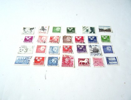 Sweden Postage Stamps used set of 30