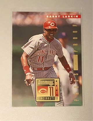 Barry Larkin GOLD PRESS PROOF parallel