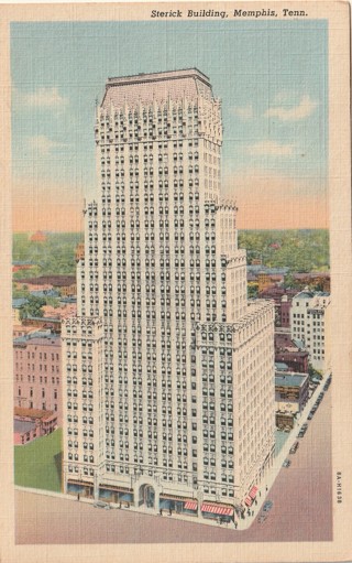 Vintage Used Postcard: 1941 Sterick Building, Memphis, TN