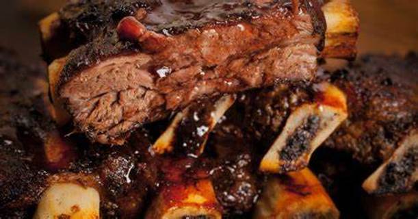 new great american barbequed baby beef ribs  recipe card