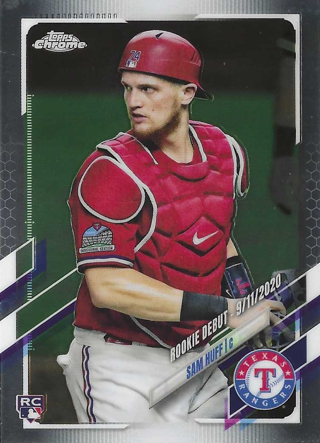 2021 Topps Chrome Update 2-Card Rangers Lot