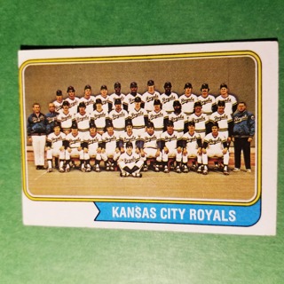 1974 - TOPPS BASEBALL CARD NO. 343 - KANSAS CITY TEAM - ROYALS