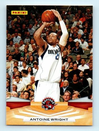 2009-10 Panini Antoine Wright Toronto Raptors #50 Basketball Card