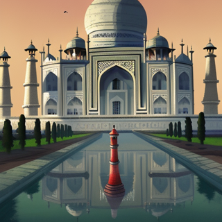 Listia Digital Collectible: The Taj Mahal in Its Splendor