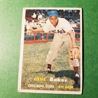 1957 - TOPPS BASEBALL CARD NO. 176 - GENE BAKER  - CUBS