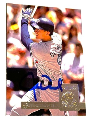 Autographed 1994 Donruss Toronto Blue Jays Baseball Card #354 John Olerud