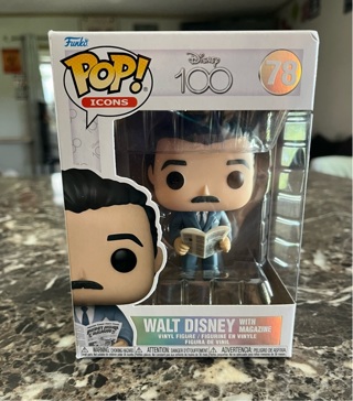 *LAST ONE* Pop Funko Walt Disney with magazine, Disney 100, 78