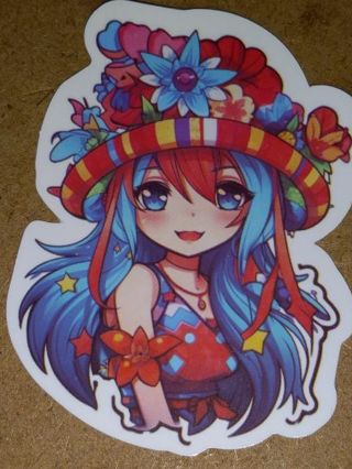 Anime nice one big vinyl sticker no refunds regular mail only Very nice quality!