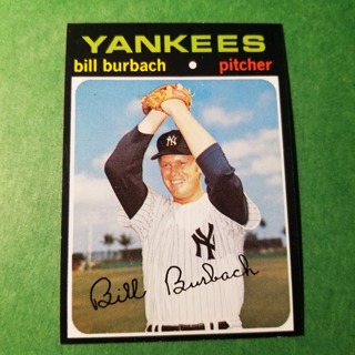 1971 Topps Vintage Baseball Card # 683 - BILL BURBACH - YANKEES - NRMT/MT