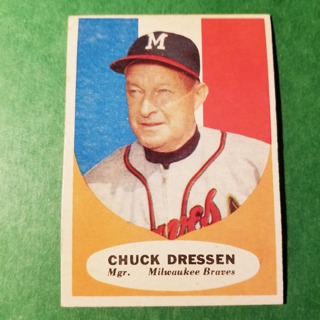 1961 - TOPPS BASEBALL CARD NO. 137 - CHUCK DRESSEN MGR. - BRAVES