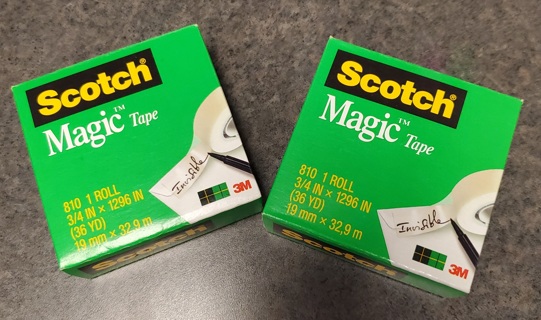 Two Rolls of Scotch Tape