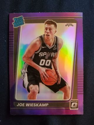 2021-22 Donruss Optic Rated Rookie Purple Prizm Joe Wieskamp