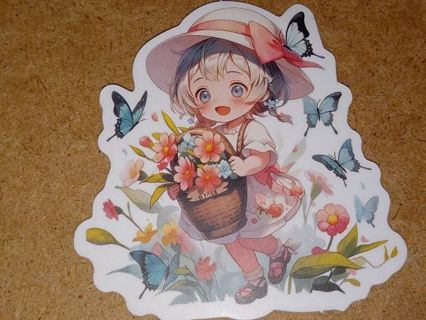 Girl one Cute nice new vinyl sticker no refunds regular mail only Very nice!