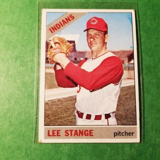 1966 - TOPPS BASEBALL CARD NO. 371 - LEE STANGE - INDIANS