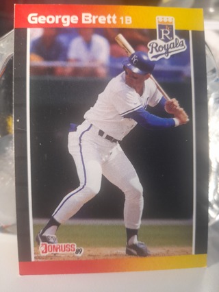 1989 George Brett Leaf Cards Kansas City Royals