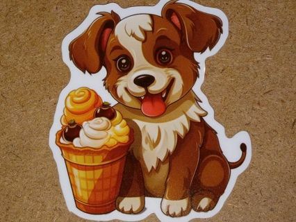 Dog Cute new one nice vinyl sticker no refunds regular mail only win 2 or more get bonus