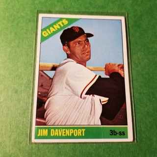  1966 - TOPPS BASEBALL CARD NO. 176 - JIM DAVENPORT - GIANTS