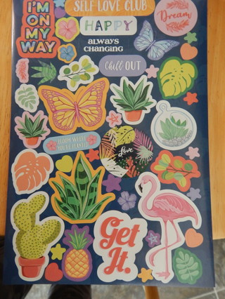 BUTTERFLIES and PLANTS Fun stickers