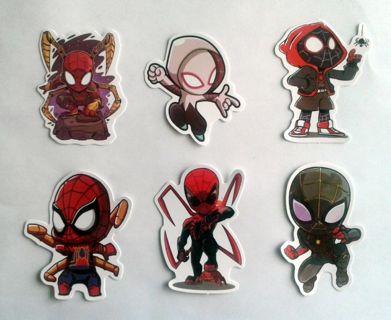 Six Marvel Comics Spider-Man Vinyl Stickers #2