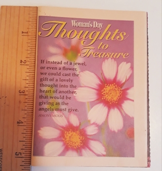 Small booklet "Thoughts to Treasure" from Woman's Day