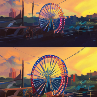 Listia Digital Collectible: Ferris Wheel at Sunset