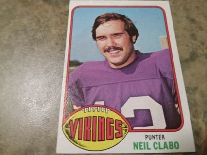 1976 TOPPS NEIL CLABO MINNESOTA VIKINGS FOOTBALL CARD# 46