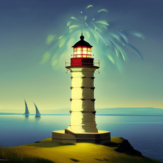 Listia Digital Collectible: Fireworks display at the lighthouse