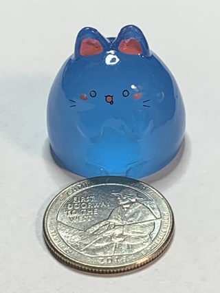 PUDDING CAT~#1~BLUE~1 CAT ONLY~GLOW IN THE DARK~FREE SHIPPING!