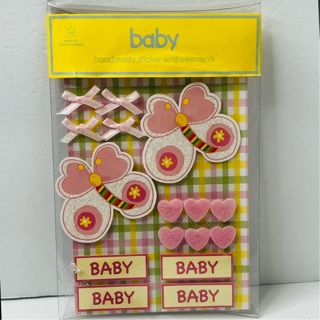 NIP Baby Girl Embellishment Stickers 