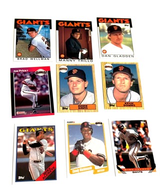 Posey,Gladden ,Davis,LaCoss,Giants-18 Card Lot