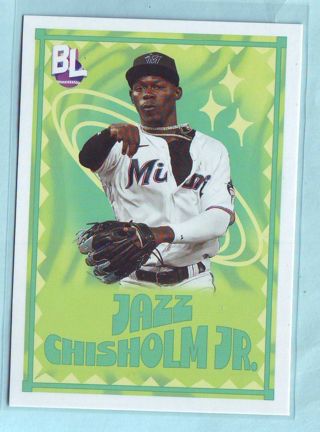 2023 Topps Big League Jazz Chisholm Jr. INSERT Baseball Card # BL-8 Marlins