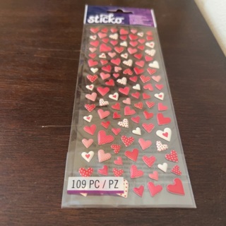 Sticko dimensional heart stickers 