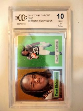 2012 Trent Richardson rookie graded 10