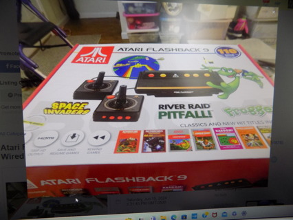 NIB Atari Flashback 9 HDM Port 110 game console & 2 joysticks